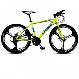 ZTBXQ Mountain Bike Sport all'aperto Fitness 26 pollici Mountain Bike Doppio freno a disco / Telaio in acciaio ad alto tenore di carbonio Bici da spiaggia Motoslitta Bicicletta Cerchi in lega di alluminio Verde 21 vel