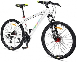 Suge Bici Suge 27-velocit Mountain Bike, Sospensione Anteriore Hardtail Mountain Bike, Maschio e Femmina Studenti Biciclette, for Gli Sport Esterni, Esercizio (Color : White)