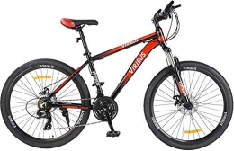 SYCY Mountain Bike SYCY Mountain Bike per Adulti con deragliatore a Ruota da 26 Pollici Bicicletta Leggera con Telaio in Alluminio Robusto con Freni a Doppio Disco Sospensione Anteriore-Rosso_26" / 24 velocità