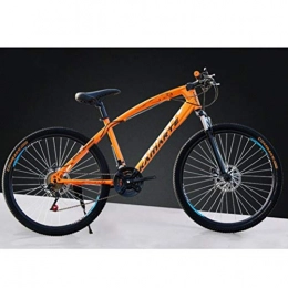 Tbagem-Yjr Mountain Bike Tbagem-Yjr 24 Bici Pollici A velocità Variabile Doppio Freno A Disco Hardtail Montagna, Commuter Città Hardtail Biciclette (Color : Orange, Size : 24 Speed)