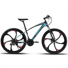 Tbagem-Yjr Mountain Bike Tbagem-Yjr Adulti Mountain Bike Variabl velocità Steel Frame 26 Pollici Pendolari Città Hardtail Bike (Color : Black, Size : 24 Speed)