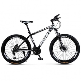 Tbagem-Yjr Mountain Bike Tbagem-Yjr Duri Mountain Bikes, Freestyle Città Bicicletta Strada A Doppio Freno A Disco Rotella della Bici da 26 Pollici (Color : Black White, Size : 27 Speed)