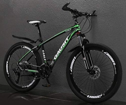 Tbagem-Yjr Bici Tbagem-Yjr Lega di Alluminio Mountain Bike, 26 Pollici off-Road Damping Sport Tempo Libero All'aperto (Color : Dark Green, Size : 27 Speed)