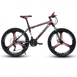 TBNB Mountain Bike TBNB Mountain Bike da 24 / 26 Pollici per Uomini e Donne Adulti, Bicicletta da Strada, forcelle Ammortizzate e Freni a Disco, 21-30 velocità opzionali, Multicolore (Rosso 26 pollici / 21 velocità)