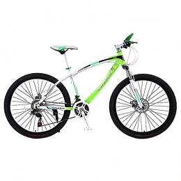 TBNB Bici TBNB Mountain Bike da Uomo e da Donna da 24 / 26 Pollici, Bicicletta da Strada per Adulti per Sport all'Aria Aperta con Freni a Doppio Disco, Forcella Ammortizzata, 21-30 velocità (Verde 24 Pollici