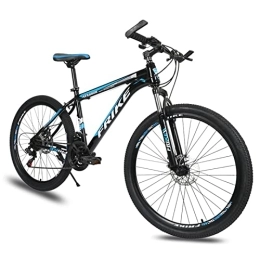 TDHLW Mountain Bike TDHLW Mountain Bike 26 Pollici 21 velocità Telaio in Acciaio ad Alto Tenore di Carbonio Leggero Ammortizzatore Anteriore Forcella Esterna Adulto Uomo Donna Bicicletta, Blu