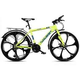 tools Mountain Bike TOOLS Mountain Bike Bici da Strada Strada Biciclette Mountain Bike MTB della Bici Adulta della velocità Regolabile for Uomini e Donne 26in Ruote Doppio Freno a Disco (Color : Green, Size : 30 Speed)