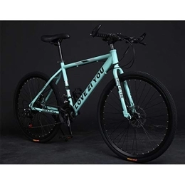 TRGCJGH Mountain Bike TRGCJGH Mountain Bike per Adulto Mountain Bike in Acciaio al Carbonio Bicicletta A 21 velocità Sospensione Completa MTB Ingranaggi Freni A Doppio Disco Bicicletta da Montagna, B-24inch21speed