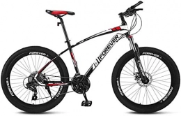 TTZY Bici TTZY Bicicletta della Montagna, 26" Ruota Anteriore Sospensione Mountain Bike 21 / 24 / 27 / 30 velocità Adulti Doppio Freno a Disco della Bici di Montagna 6-11, Rosso, 30 velocità SHIYUE