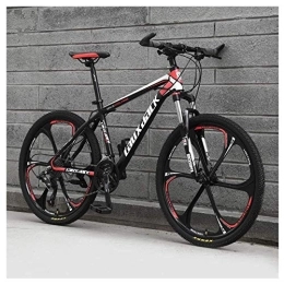 TYXTYX Bici TYXTYX Sport all'Aria Aperta Mountain Bike a 21 velocità 26 Pollici Ruota a 6 Razze Sospensione Anteriore Freno a Doppio Disco MTB Bicicletta, Rosso