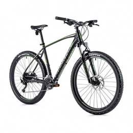 Leader Fox Mountain Bike Velo - Muscolare per mountain bike, 27, 5 Leader Fox Zero 2021, 9 V, telaio da 18 pollici, taglia da adulto da 170 a 178 cm, colore: Nero opaco