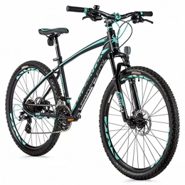 Leader Fox Mountain Bike Velo - Muscolo per mountain bike 26 Leader Fox Factor 2022, 8 V, telaio in alluminio da 16 pollici, colore: Nero opaco