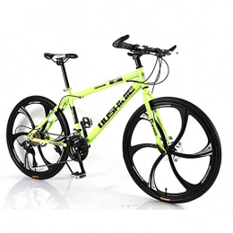 WANG-L Mountain Bike WANG-L 24 / 26 Pollici Mountain Bike Adulto Uomo Donna Freni A Doppio Disco velocità Variabile MTB Beach Snow Bicycle, Yellow1-24inch / 27speed