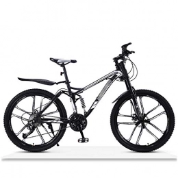 WANG-L Mountain Bike WANG-L 24 / 26 Pollici Mountain Bike per Adulti Uomo E off-Road velocità Doppio Smorzamento Disc Road Race Femminile, Black1-26inch / 24speed