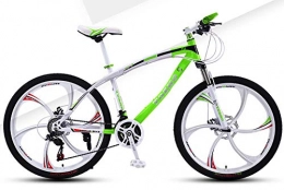 WANG-L Mountain Bike WANG-L Mountain Bike 24 / 26 Pollici Bicicletta MTB Adulto Uomo Donna Doppio Freno A Disco Doppio Assorbimento degli Urti Bicicletta da Strada Ultraleggera, Green-24speed / 26inch