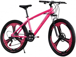 Wangwang454 Mountain Bike Wangwang454 Carbon-Rich Steel Strong 26 inch Mountain Bike Fully Suitable from 150 cm-185cm Disc Brake Front And Rear Full Suspension Boys-Men Bike with Front And Rear Fender-Pink