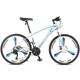 WENSISTAR Mountain Bike WENSISTAR Mountain Bike per Adulti, Bici da Strada per Viaggi Estivi, Corpo Aerodinamico, Doppio Shock, Freno A Disco, velocità Regolabile, Bicicletta (26In-30 velocità), White Blue, 30 Speed