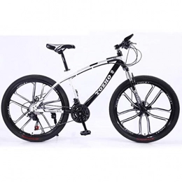 WGYDREAM Mountain Bike WGYDREAM Mountainbike Bici Bicicletta MTB Mountain Bike 26inch Montagna Adulto Biciclette Burrone Bike Carbon Steel Frame Doppio Freno a Disco Anteriore Sospensione MTB Mountain Bike