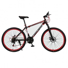 WGYDREAM Mountain Bike WGYDREAM Mountainbike Bici Bicicletta MTB Mountain Bike for Adulti da 26 Pollici Ammortizzante Doppio Freno a Disco Singolo Studente Bike Suspension 21 velocità MTB Mountain Bike (Color : Red)