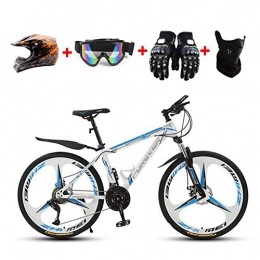 WHYTT Mountain Bike WHYTT 24" Bicicletta da Mountain Bike per Adulti Sicurezza, Uomini E Donne, Bici da MTB con Telaio in Acciaio al Carbonio, Sospensione Completa, Viaggio in Bici All'aperto, Bianca, 21 Speed