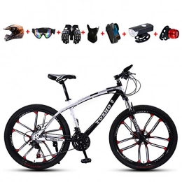 WHYTT Bici WHYTT 24 Pollici Sport Pieghevole Mountain Bike Adulti 27 velocità, Bicicletta da Cambio MTB, Sedile Regolabile in Acciaio al Carbonio, Adatta per Viaggiare nella Città Selvaggia, Nero