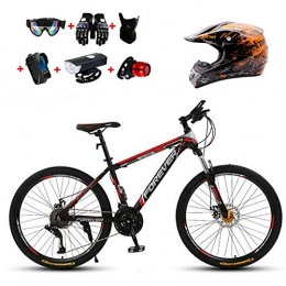 WHYTT Mountain Bike WHYTT 26 Pollici 21 velocità Sport Pieghevole Mountain Bike Adulti Ruota a Raggi - Freni A Doppio Disco - Freni - Bicicletta per Uomo E Donna, Adatta per Viaggiare in Città Selvaggia, Rosso