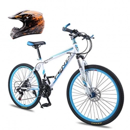 WHYTT Bici WHYTT Sicurezza Mountain Bike Hardtail da Uomo con Doppio Freno A Disco, Sedile Regolabile per Biciclette, Telaio in Acciaio al Carbonio, Travel I Viaggi in Bicicletta All'aperto Fanno, 26"