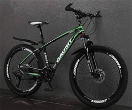 WJSW Mountain Bike WJSW Bicicletta MTB da 26 Pollici con Telaio in Alluminio, Bici da Strada per smorzamento Fuoristrada per Mountain Bike (Colore: Verde Scuro, Dimensioni: 30 velocità)