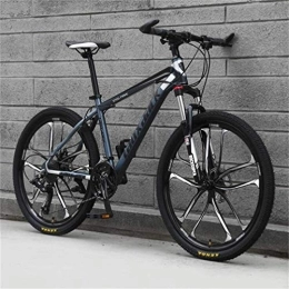 WJSW Bici WJSW Mountain Bike da Uomo, Telaio in Acciaio ad Alto tenore di Carbonio 26 Pollici Sport e Tempo Libero per Uomini e Donne (Colore: Frassino Nero, Dimensioni: 30 velocità)