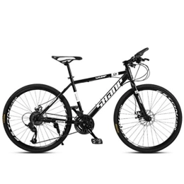 WJSW Bici WJSW Mountain Bike per Adulti City Road 26 Pollici Bicicletta - Freni a Doppio Disco Pendolare City Hardtail Bike (Colore: Nero, Dimensioni: 27 velocità)