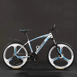 WLWLEO Mountain Bike WLWLEO Mens Mountain Bike 26 Pollici Full Suspension Mountain Bike Bicicletta Ibrida Telaio in Acciaio Alto tenore di Carbonio 150kg carico, Bicicletta Sporca con 3 Cutter Ruota, A, 26" 21 Speed