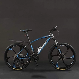 WLWLEO Mountain Bike WLWLEO Mens Mountain Bike Mountain Bike Fuoristrada Bicicletta da 26 Pollici a 21 / 24 / 27 / 30 velocità con Sedile Regolabile a Sospensione Anteriore, Outdoor Hardtail Mountain Bike, C, 26" 21 Speed