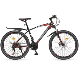 WPW Bici WPW Mountain Bike con Freno A Disco, Bicicletta da Strada Leggera, MTB da Uomo e Donna a 24 velocità con Ruote da 26 Pollici (Color : 21-Speed Red, Taglia : 24inches)