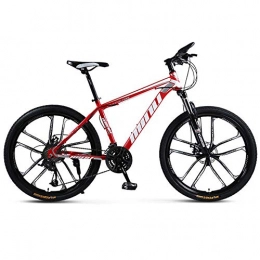 WSJ Mountain Bike WSJ - Mountain bike da adulto, 26 pollici, 30 velocità, una ruota off-road a velocità variabile ammortizzatore, uomo e donna, bicicletta bicicletta, colore: Nero, rosa