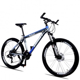 WSJ Mountain Bike WSJ mountain bike in lega di alluminio 26 pollici 27 velocità off-road adulto velocità mountain bike uomo e donna, bicicletta blu, Blu