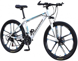 WSJYP Mountain Bike WSJYP 26 Pollici Mountain Bike a 21 velocità Bicicletta Studente per Adulti All'aperto Hardtail Mountain Bike Ciclismo Bici da Strada Cyclette, 26 inch-Blue