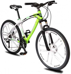 WSJYP Mountain Bike WSJYP Mountain Bike da 24 / 26 Pollici per Uomo, Bici da Mountain Bike in Acciaio al Carbonio, Ruota 21 / 24 / 27 velocità Hardtail Sospensione Anteriore MTB Stile Semplice, 24 speed-24in