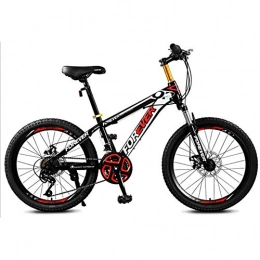 WXX Mountain Bike WXX Mountain Bike per Bambini Acciaio al Carbonio Ad Alta velocit 20 Pollici 24 velocit Doppio Freno A Disco Bicicletta Maschio E Femmina A Coda Dura Adatto per attivit All'aperto, Rosso