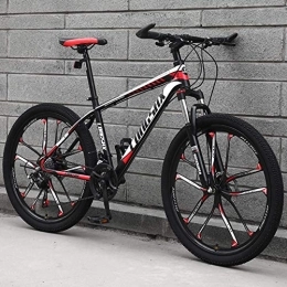 WYBD.Y Mountain Bike WYBD.Y 21 Alta qualità Mountain Bike Doppio Freno A Disco Bici da Strada Hard Tail Mountain Bicicletta Consigliato per Rider's Height 150CM -170CM, Rosso