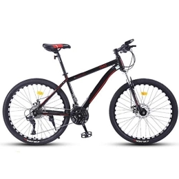 WYBD.Y Mountain Bike WYBD.Y Adulto Alta qualità Mountain Bike 24-Telaio in Acciaio al Carbonio Leggero Doppio Freno A Disco Forcella Ammortizzata Ruota da 26 Pollici, Rosso