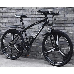 WYBD.Y Mountain Bike WYBD.Y Biciclette da Alta qualità Mountain Bike A 21, Telaio in Acciaio al Carbonio Leggero Doppio Freno A Disco Variabile Alta qualità Mountain Bike Bici da Strada per Uomo E Donna, Nero