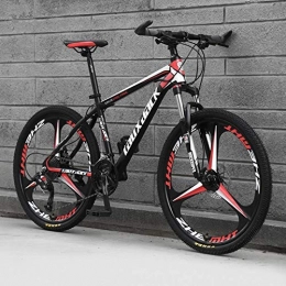 WYBD.Y  WYBD.Y Ruota a 24 Pollici MTB della Bici della Strada degli Studenti Maschi e Femminili del Alta qualità Mountain Bike del Freno a Disco Idraulico delle Bici di Montagna, Black Red, 27 SPE