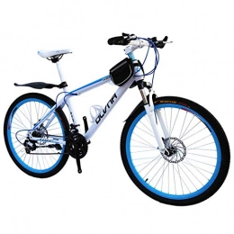 XER Mountain Bike XER Mountain Bike da Uomo, Telaio in Acciaio da 17"Pollici, forcelle Ammortizzate per ammortizzatori Posteriori a 21 / 24 / 27 / 30 velocità Completamente Regolabili, Blue, 27speed