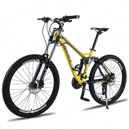 XNEQ Mountain Bike XNEQ 24 Freno a Disco / 27 Olio velocit Freno Gi Mountain Bike, variabile off-Road velocit Morbida Coda della Bicicletta, Doppio Olio Freni a Disco, Assorbimento di Scossa, Giallo, 24 Speed