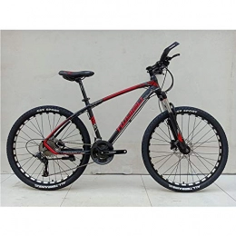 XNEQ Mountain Bike XNEQ 24 Freno a Disco / 27 Olio velocità Freno Giù Mountain Bike, variabile off-Road velocità Morbida Coda della Bicicletta, Doppio Olio Freni a Disco, Assorbimento di Scossa, Rosso, 27 Speed