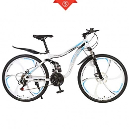 XNEQ Mountain Bike XNEQ 26-inch Adulti Ammortizzante Mountain Bike, 6-Cutter Ruote Student Biciclette, 21 / 24 / 27-Velocità, 5, 21