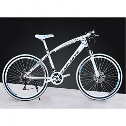 XNEQ Mountain Bike XNEQ 26-inch Adulti Mountain Bike, 21 / 24 / 27 velocità, velocità ciclistica Biciclette variabile, Studente Regalo Biciclette, Unisex, Bianca, 21