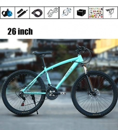 XYQCPJ Bici XYQCPJ 24 / 26 Pollici Bicicletta Pieghevole da Montagna Portatile City Bike Mountain Bike Doppio Assorbimento degli Urti A velocità Variabile Doppio Freno A Disco per Giornalieri