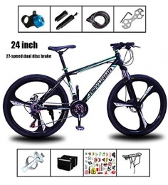 XYQCPJ Bici XYQCPJ Pieghevole Mountain Bike da 24 / 26", Telaio in Acciaio Ad Alto Tenore di Carbonio 27 velocità Freno A Doppio Disco Ammortizzante Antiscivolo Durevole Bicicletta da Città Adulti