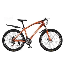 XYSQWZ Mountain Bike XYSQWZ Mountain Bike per Uomo Donna Telaio in Acciaio Ad Alto Tenore di Carbonio Molla Sospensione Forcella Doppio Freno A Disco Pedali PVC E Impugnature Gomma Viaggi All'aperto